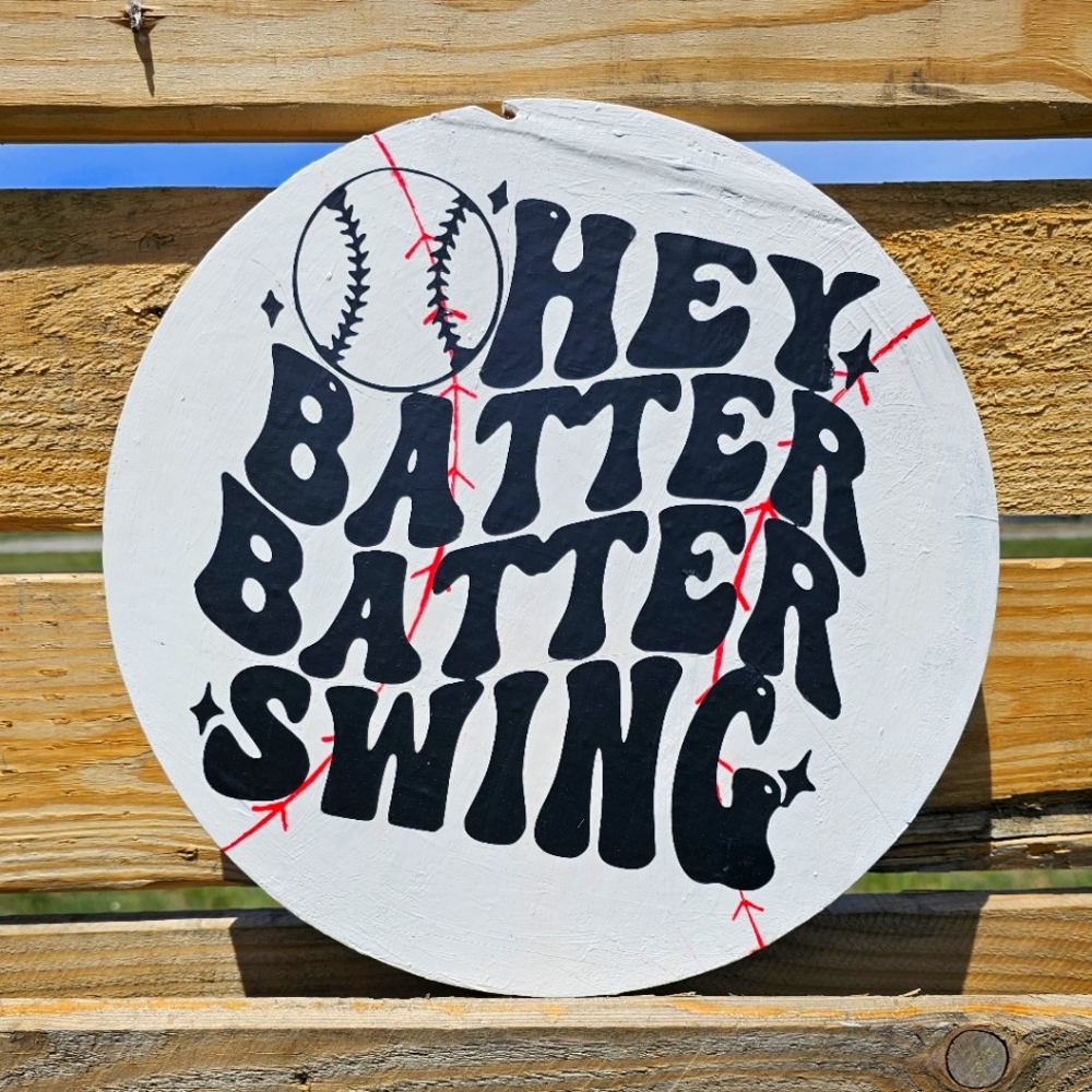 Baseball sign handmade